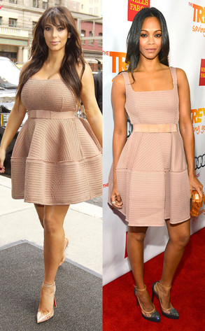 Kim Kardashian, Zoe Saldana Kim Kardashian, Zoe Saldana